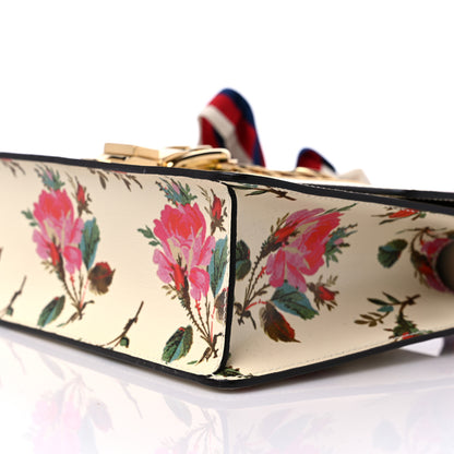 Gucci Calfskin Floral Small Sylvie Top Handle Bag Off White 9 of 9