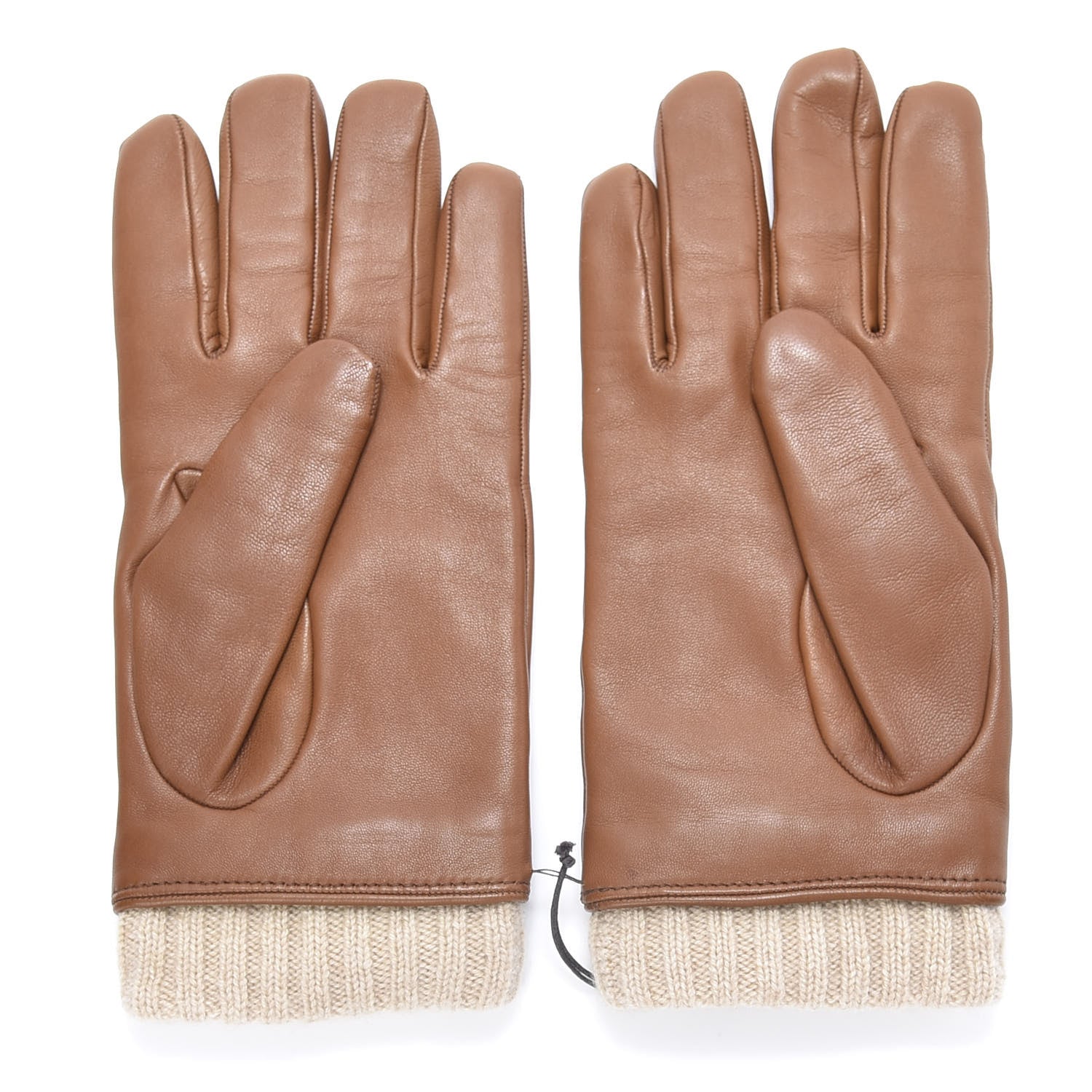 Gucci Nappa Cashmere Driving Gloves 9 Brown 2 of 4