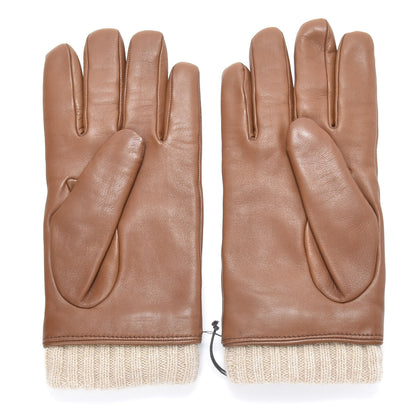 Gucci Nappa Cashmere Driving Gloves 9 Brown 2 of 4