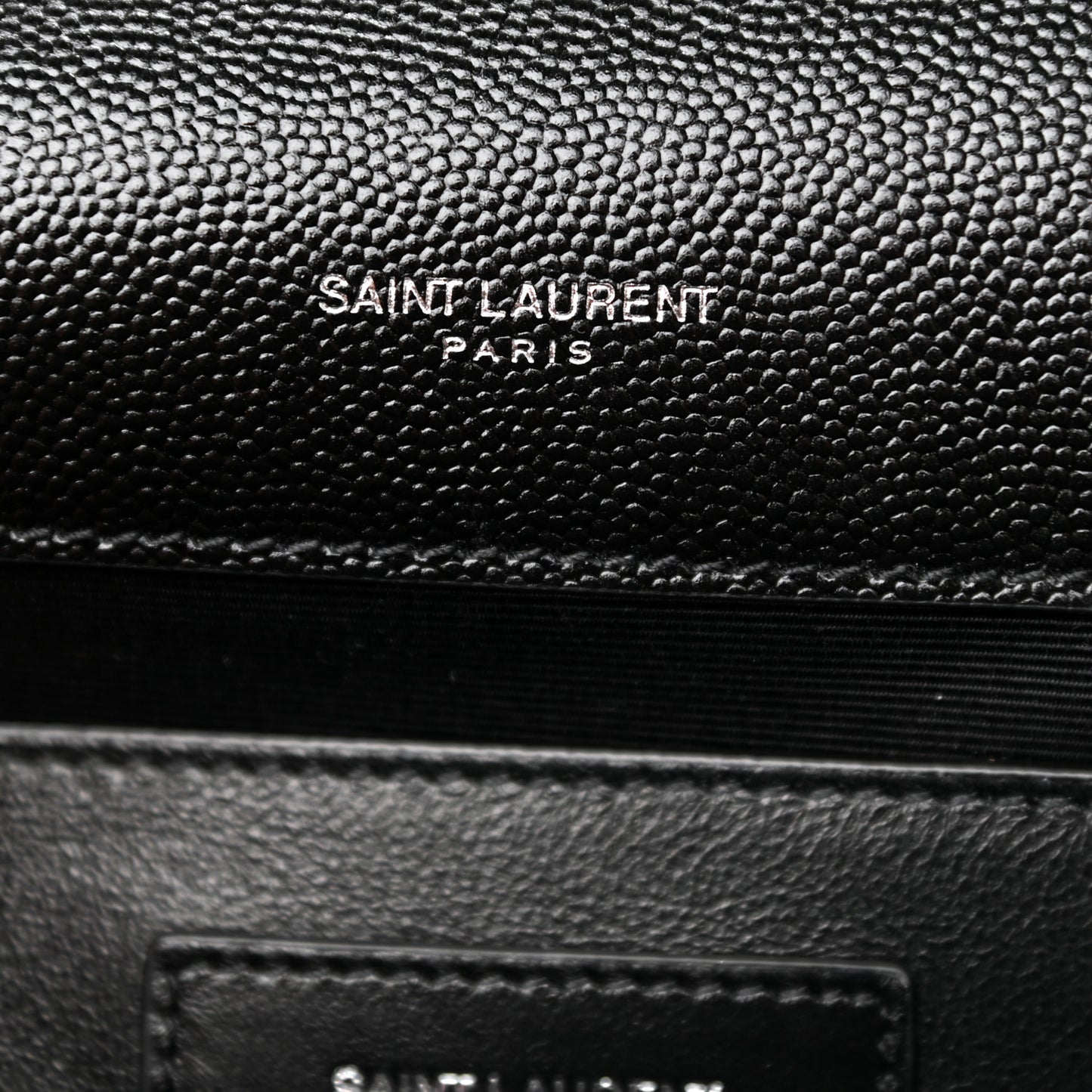 Grain De Poudre Medium Classic Monogram Kate Satchel Black