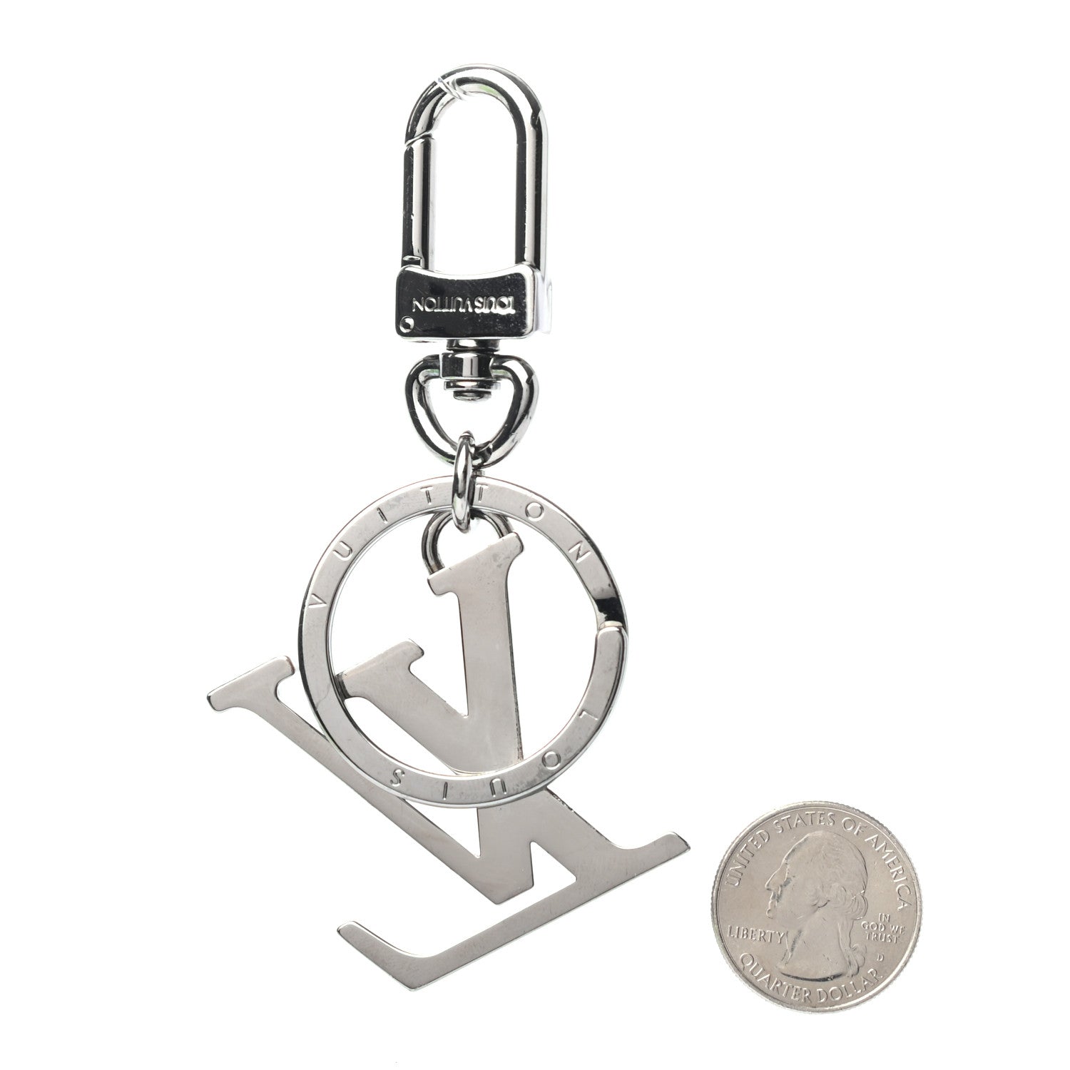 Louis Vuitton LV Initials Inlay Key Chain Holder Blue 2 of 3