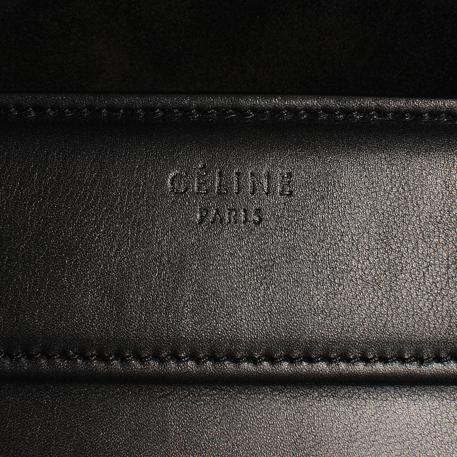 Celine Smooth Calfskin Medium Phantom Luggage Black 5 of 7
