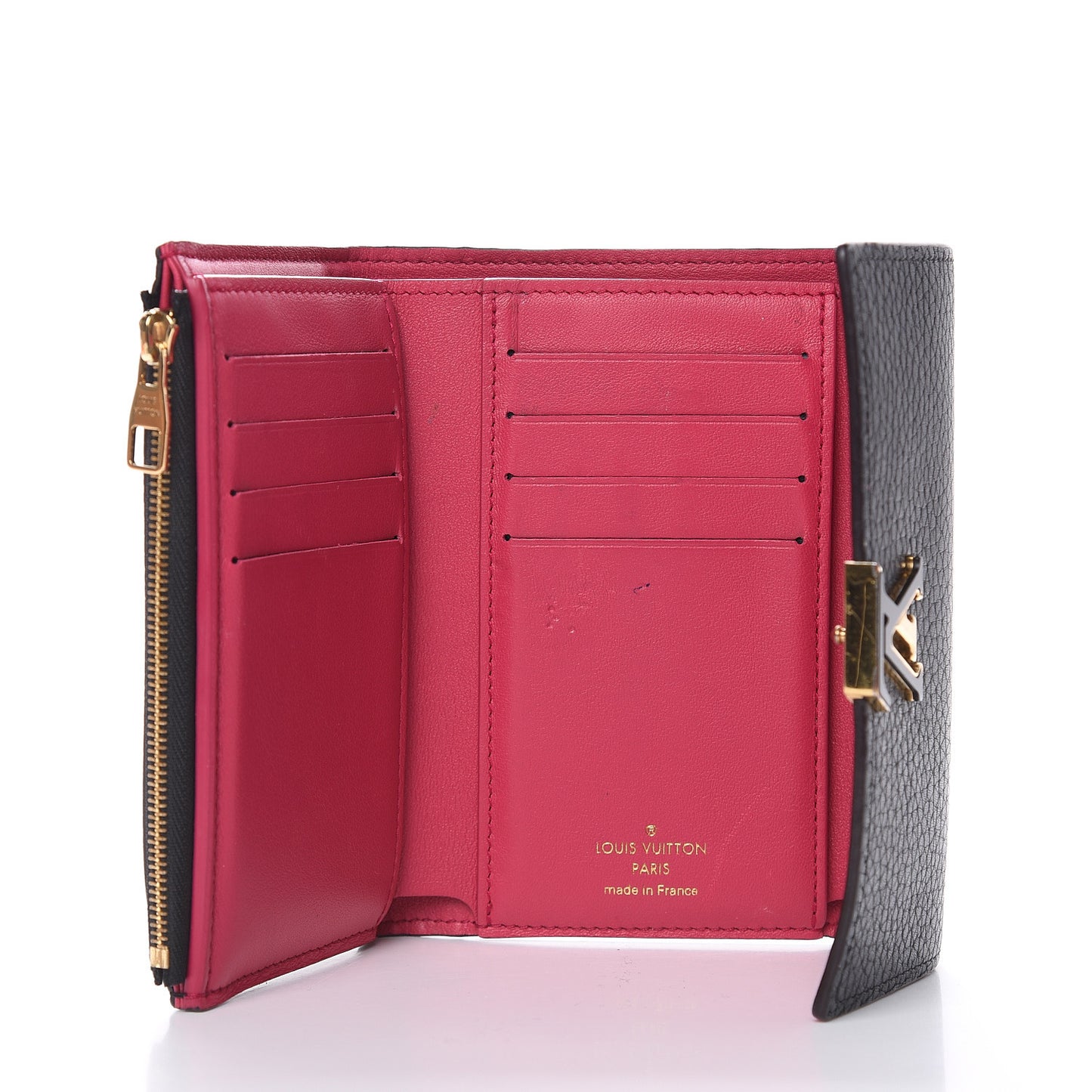 Taurillon Capucines Compact Wallet Black