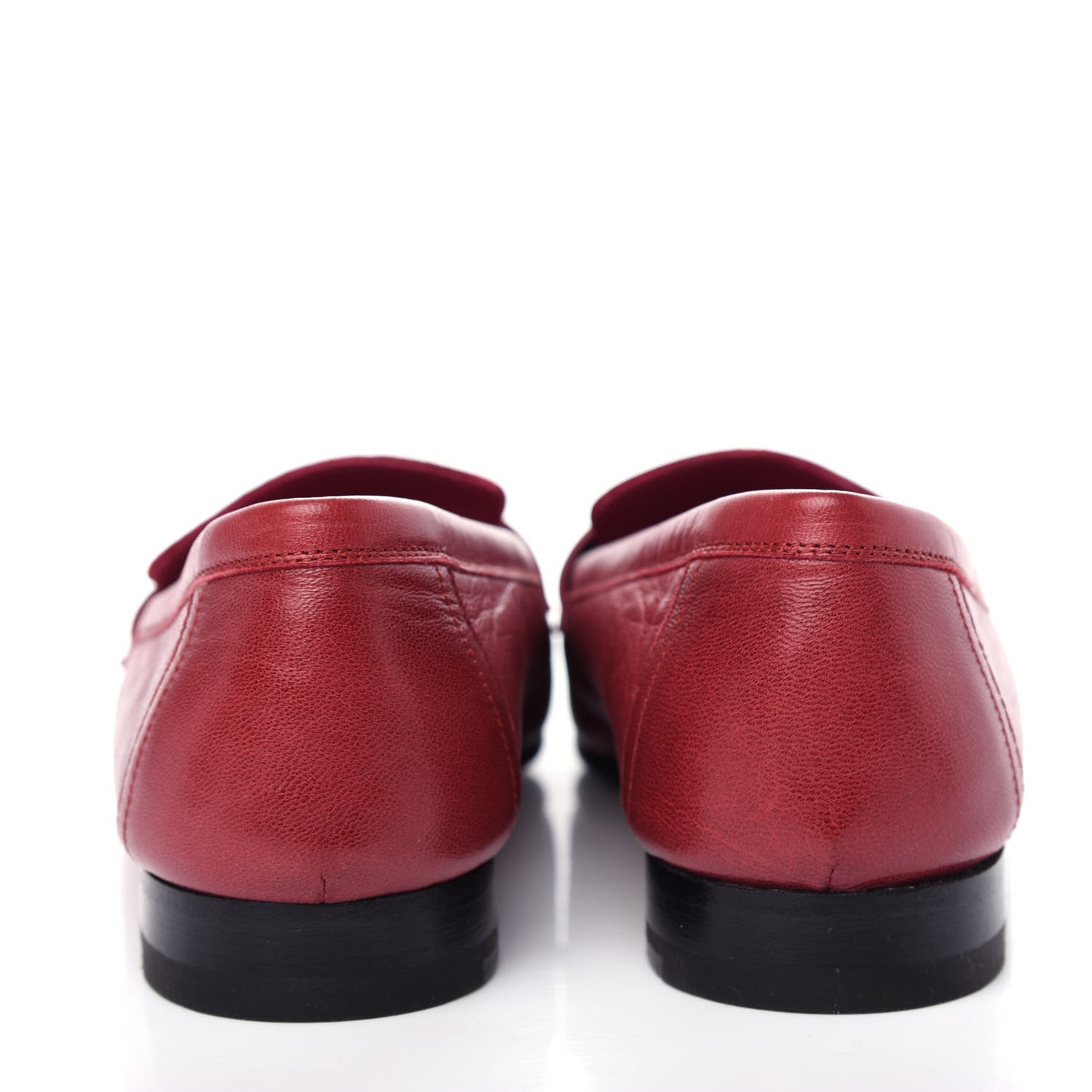 Goatskin Womens Royal Loafers 36 Rouge Tibétain