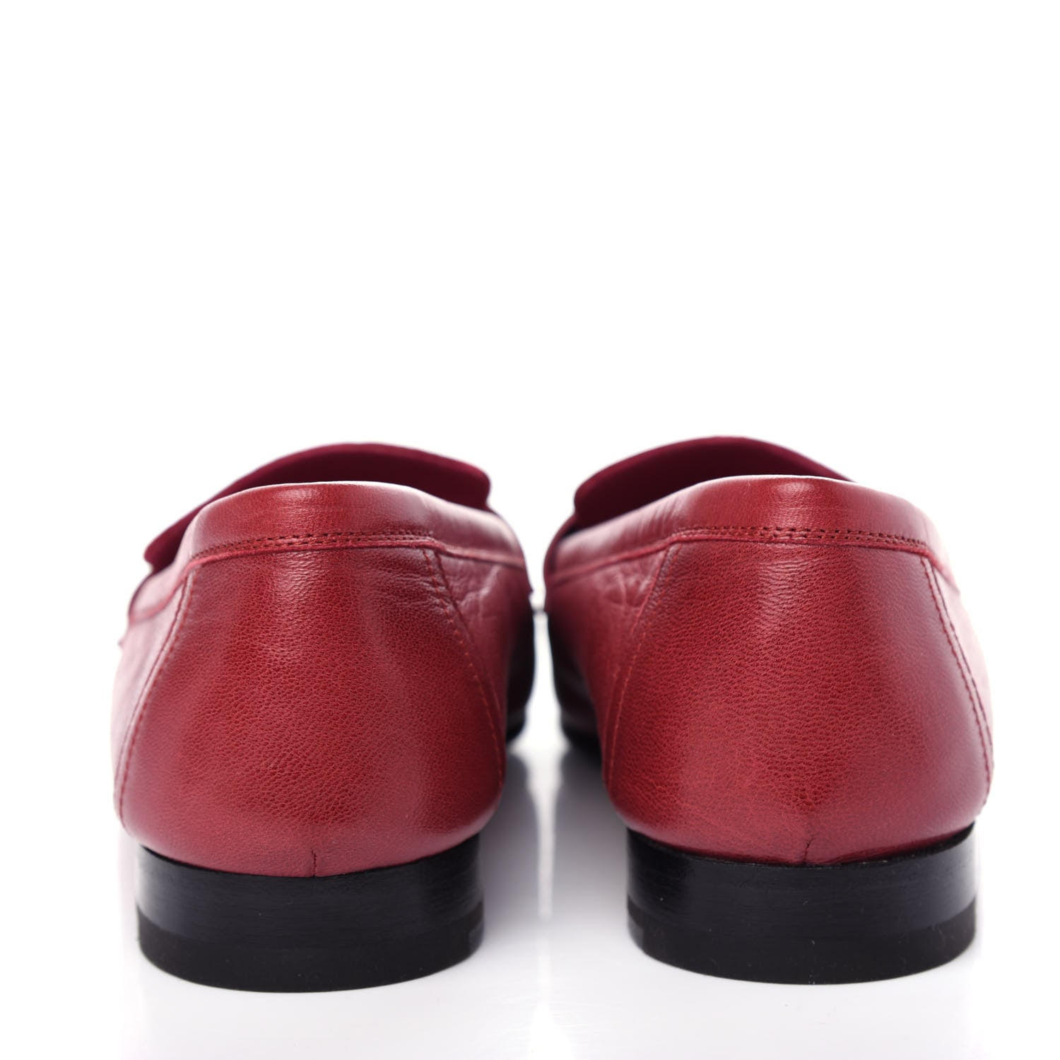 Hermes Goatskin Womens Royal Loafers 36 Rouge Tibétain 7 of 10