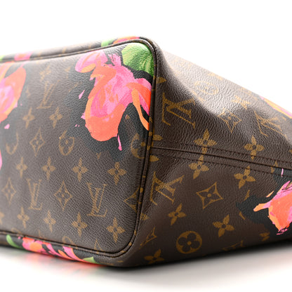 Louis Vuitton Monogram Roses Neverfull MM 9 of 13