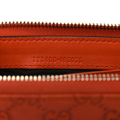 Gucci Guccissima Bree Zip Around Wallet Orange 6 of 6