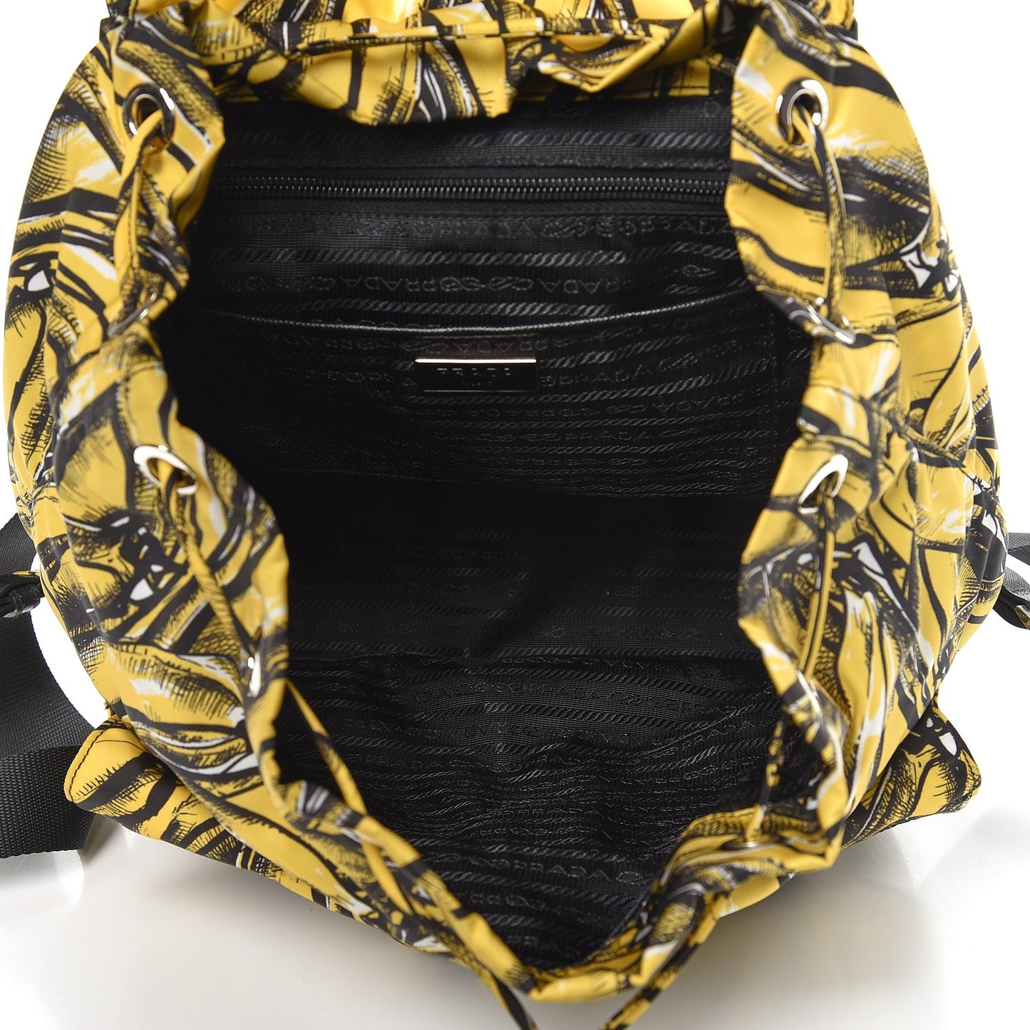 Tessuto Nylon Medium Banana Print Backpack Giallo Dis Banana