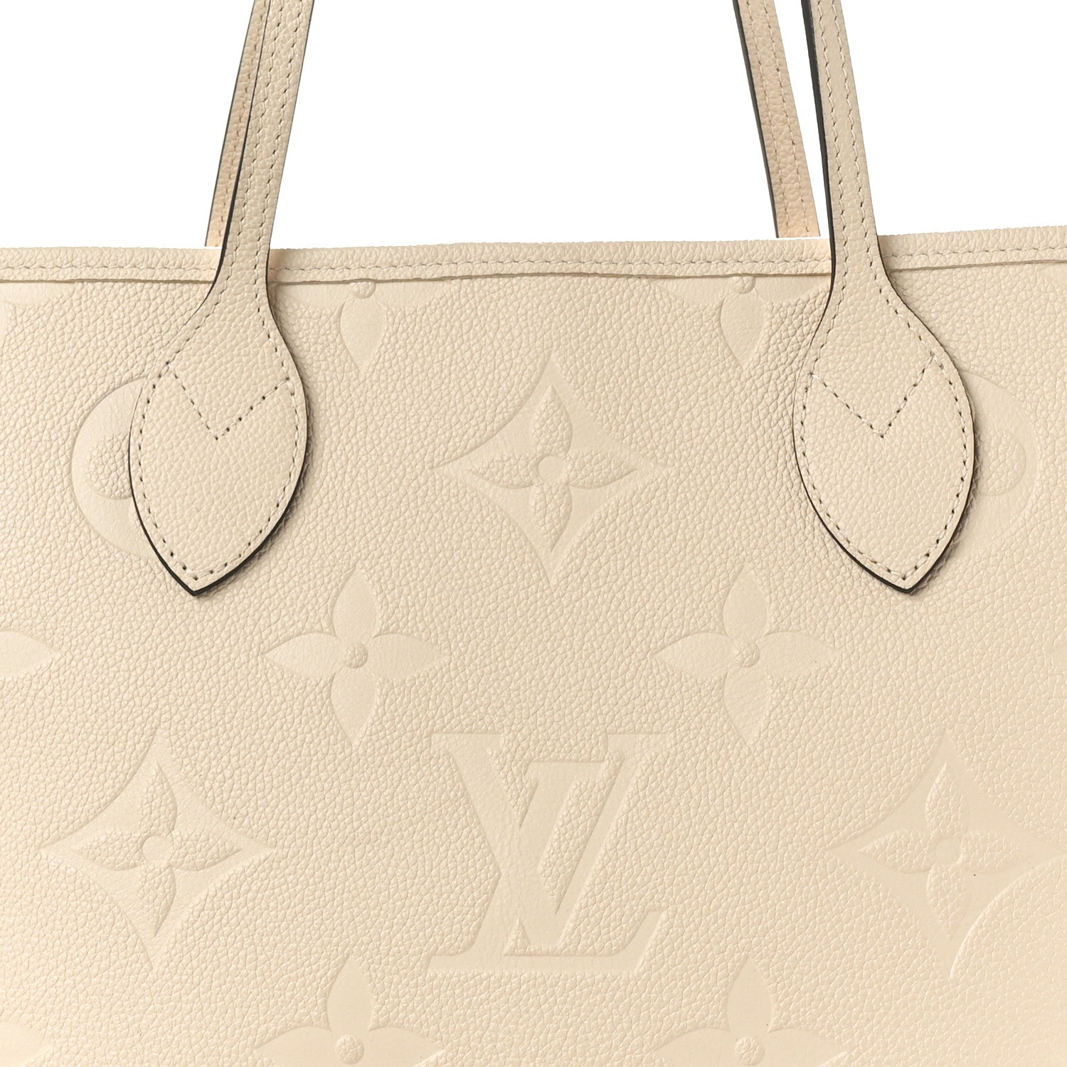 Louis Vuitton Empreinte Monogram Giant Neverfull MM Cream 7 of 9