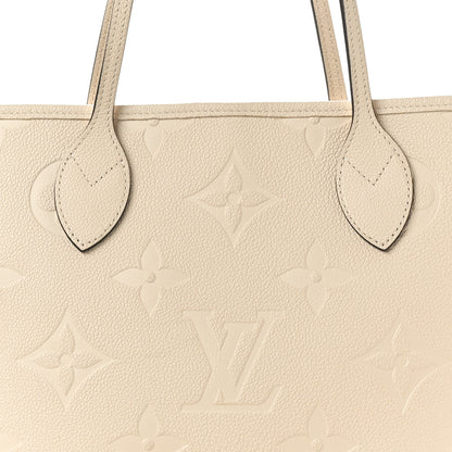 Louis Vuitton Empreinte Monogram Giant Neverfull MM Cream 7 of 9