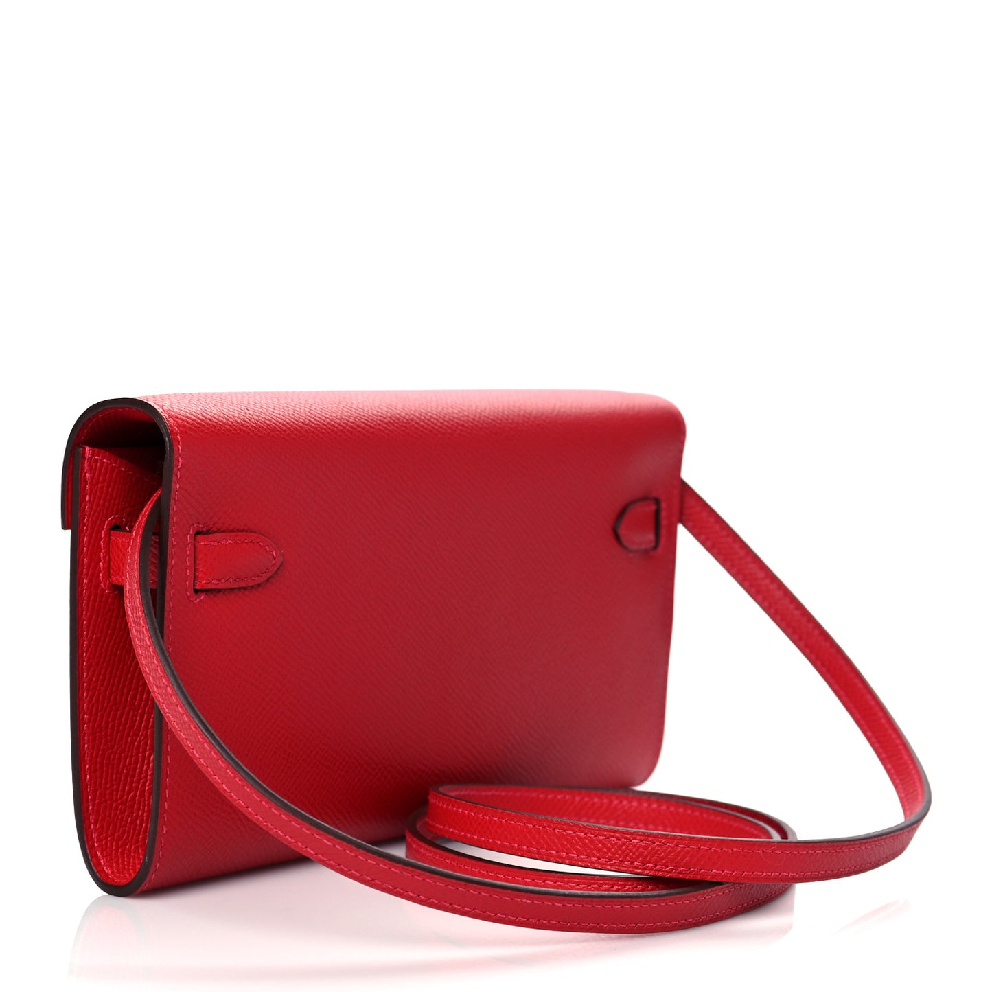 Epsom Kelly Wallet To Go Rouge Casaque