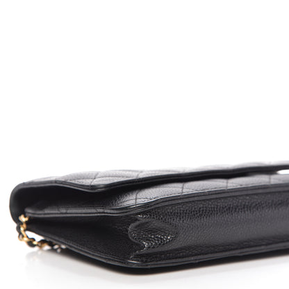 Chanel Caviar Quilted Wallet On Chain WOC Black 6 of 12