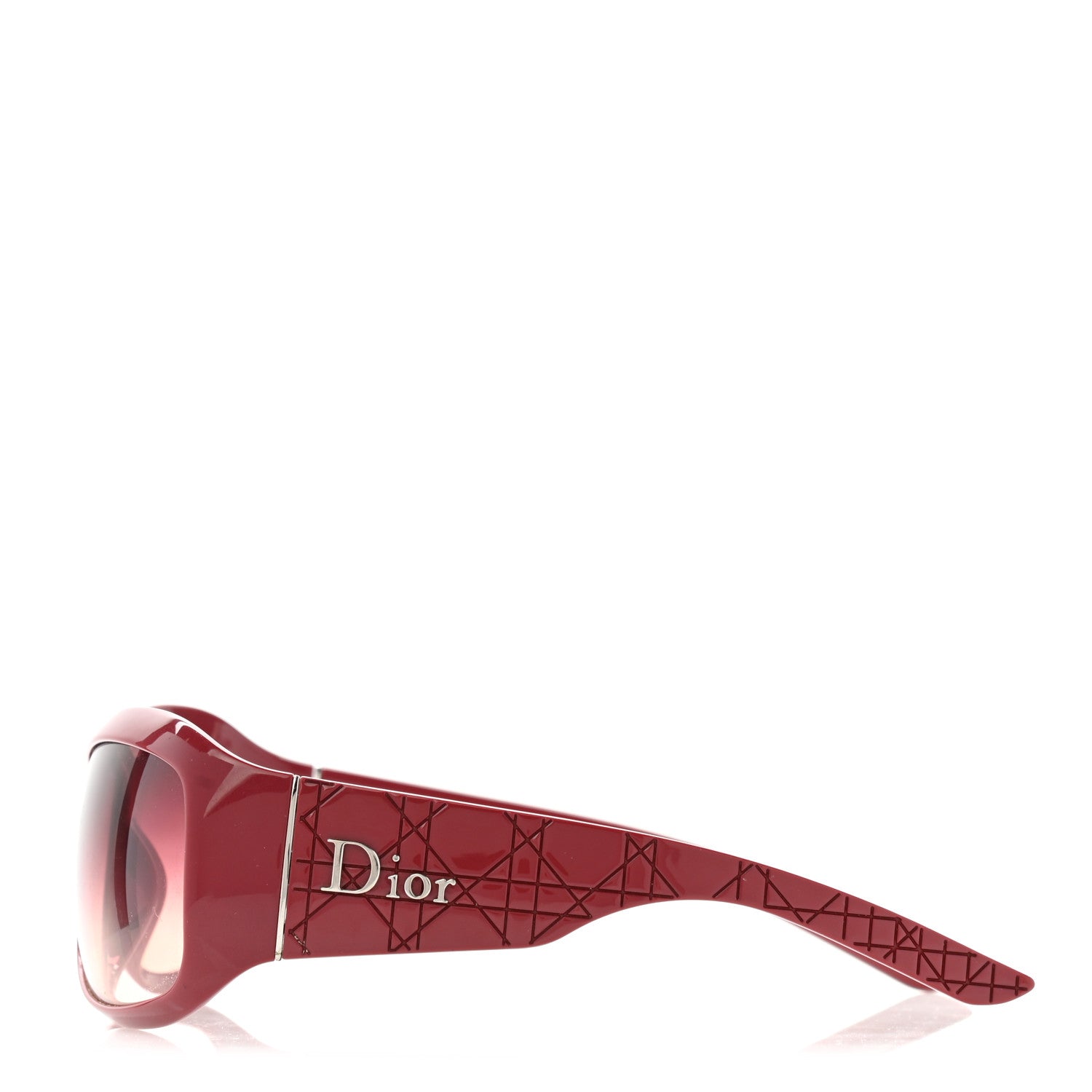 Christian Dior Resin Cannage Lady Dior Sunglasses Red 3 of 7