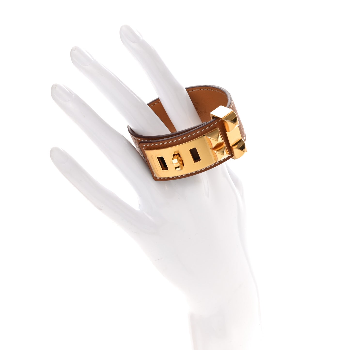 Madame Calfskin Collier de Chien 24 Bracelet T2 Gold