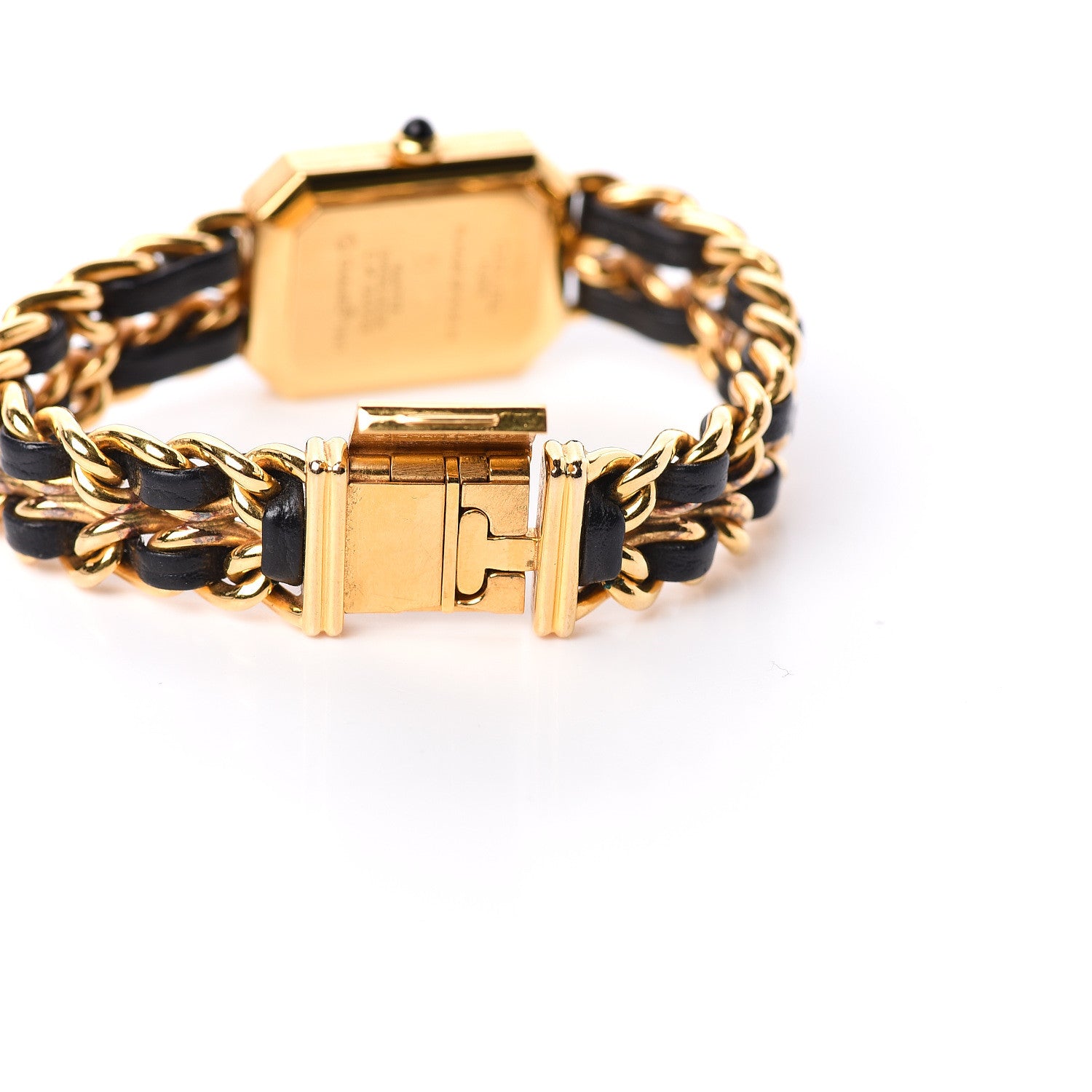 Chanel Stainless Steel Lambskin 20mm Chain Premiere Quartz Watch Gold M 6 of 6