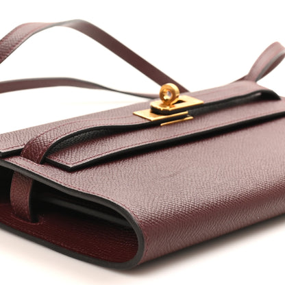 Hermes Epsom Kelly Wallet To Go Rouge Sellier 9 of 10