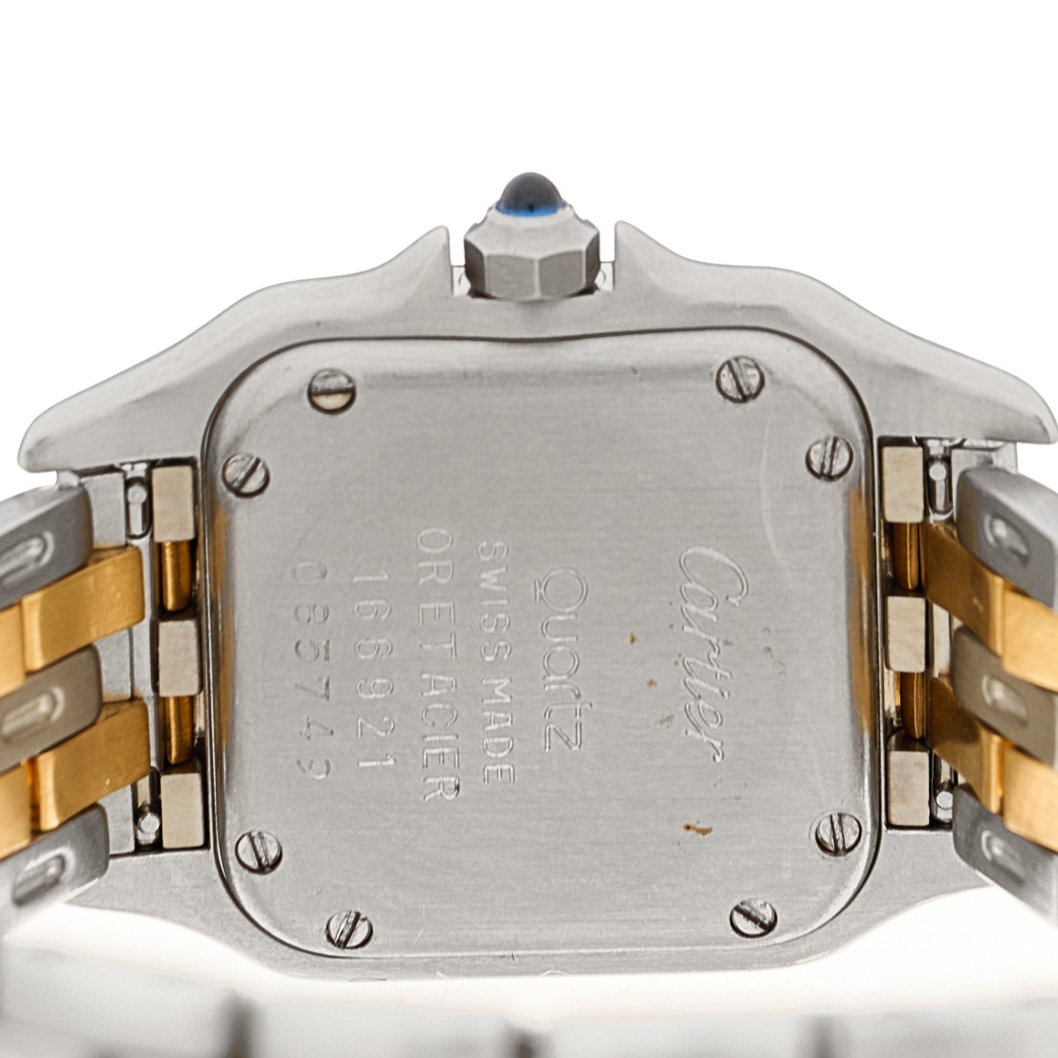 Cartier Stainless Steel 18K Yellow Gold 22mm Panthere Quartz Watch 4 of 4