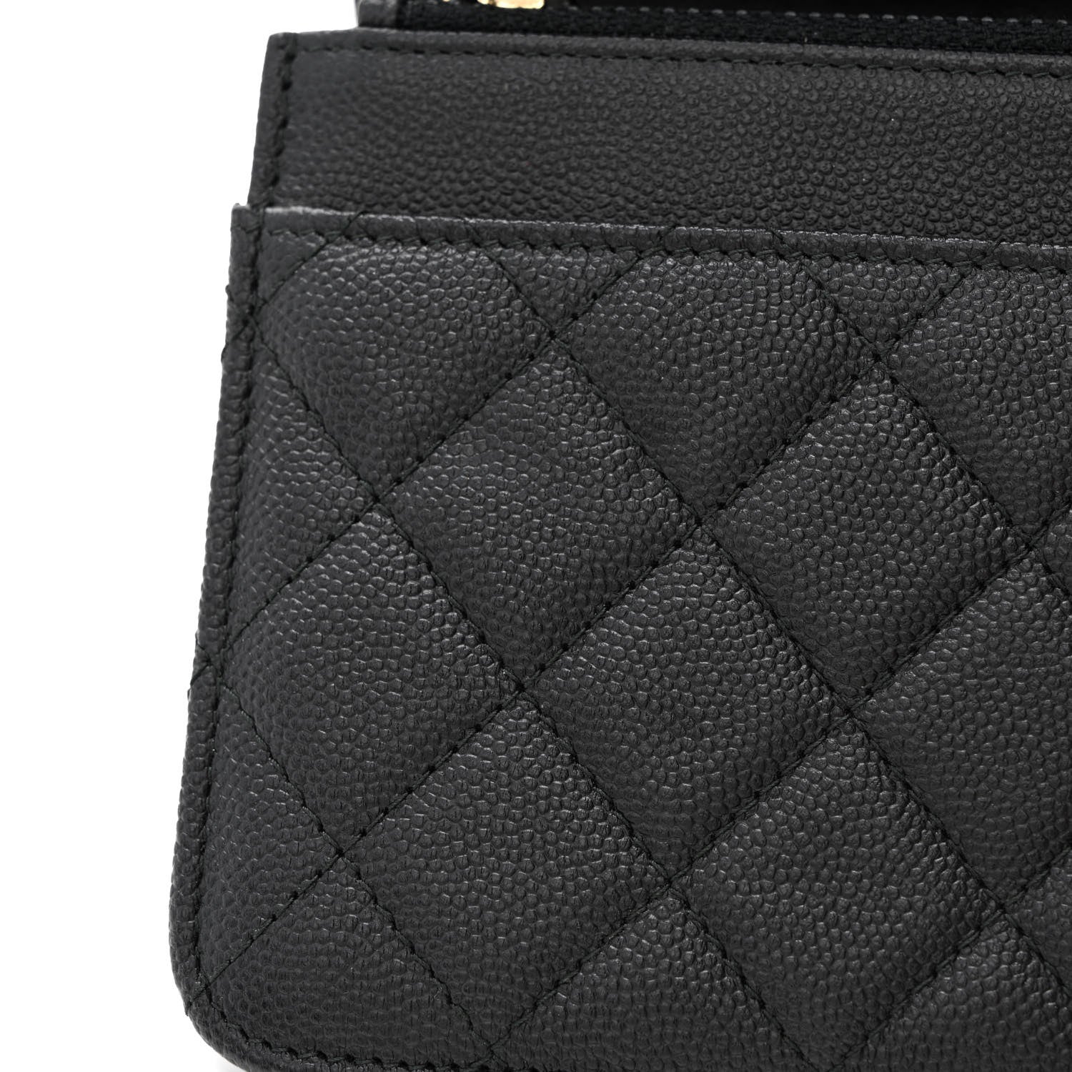 Chanel Caviar Quilted Boy Wallet On Chain WOC Black 13 of 14