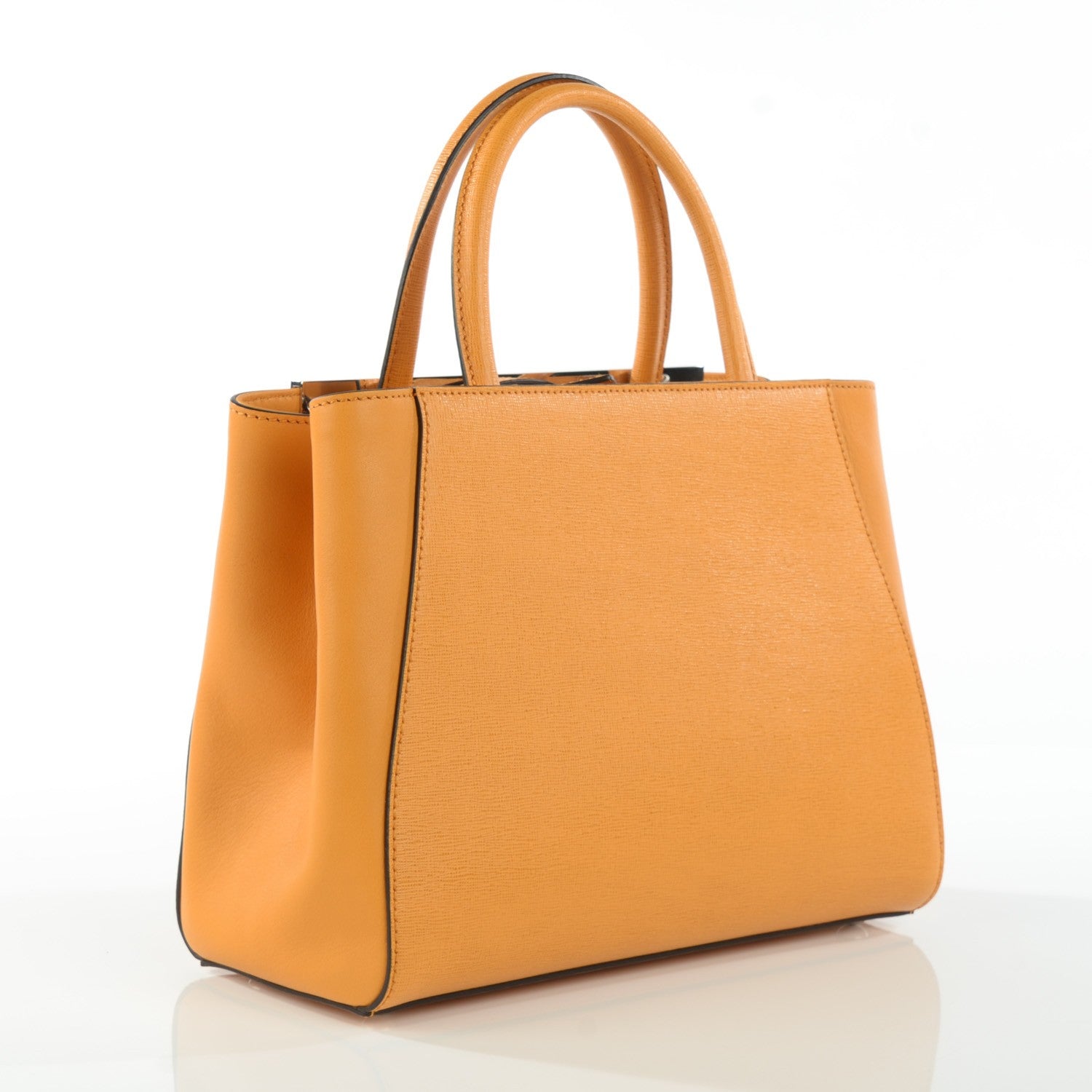 Fendi Vitello Elite Petite 2Jours Tote Miel 3 of 8