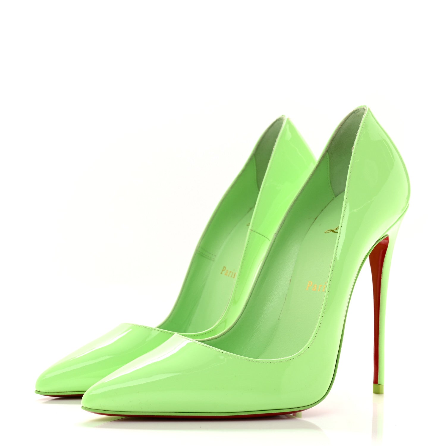 Christian Louboutin Patent So Kate 120 Pumps 38 Tropique 4 of 8