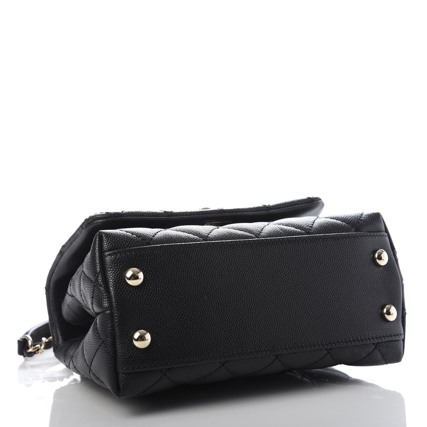 Chanel Caviar Quilted Extra Mini Coco Handle Flap Black 4 of 9