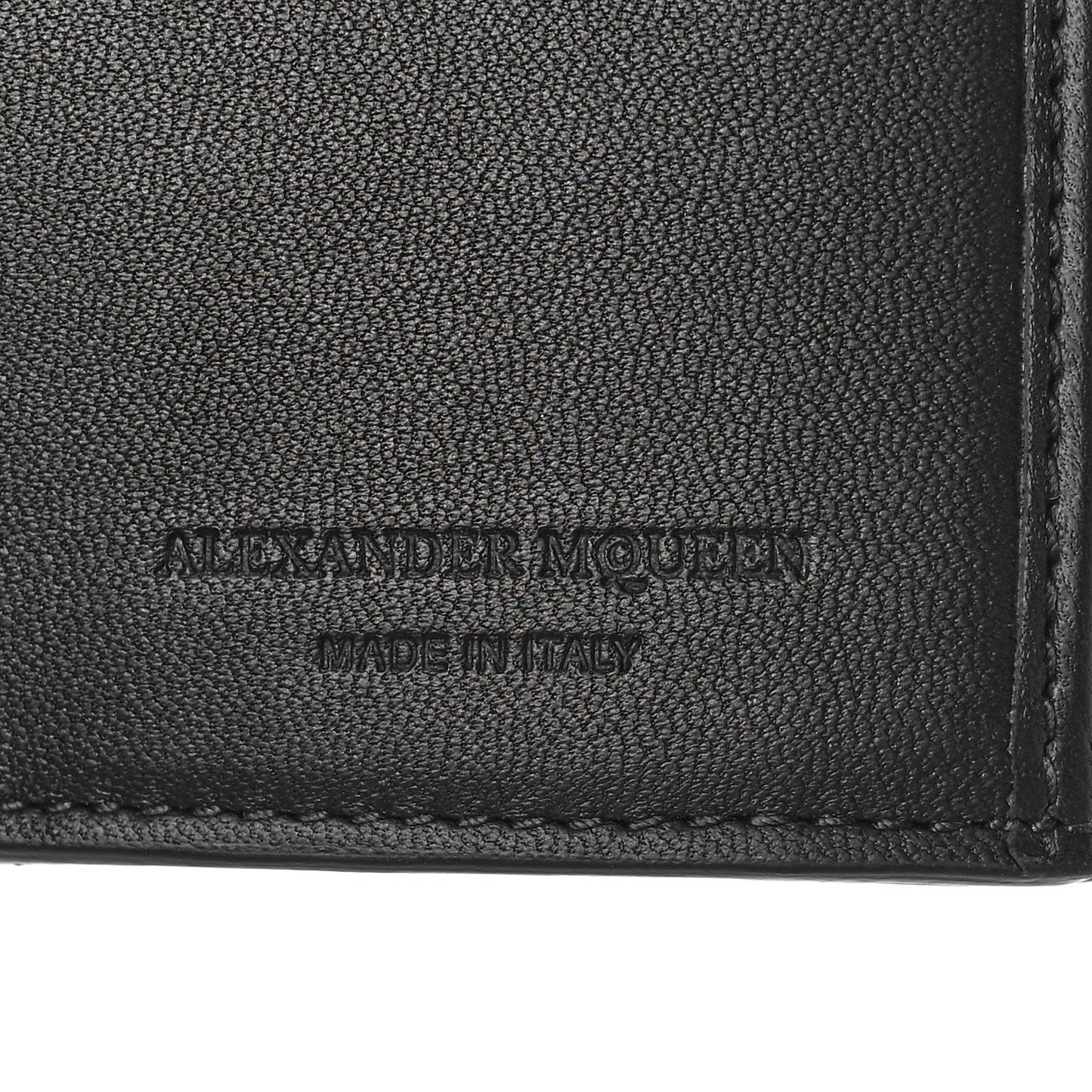 Metallic Calfskin Skull Continental Wallet Gunmetal