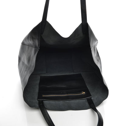 Celine Lambskin Horizontal Cabas Black 5 of 7