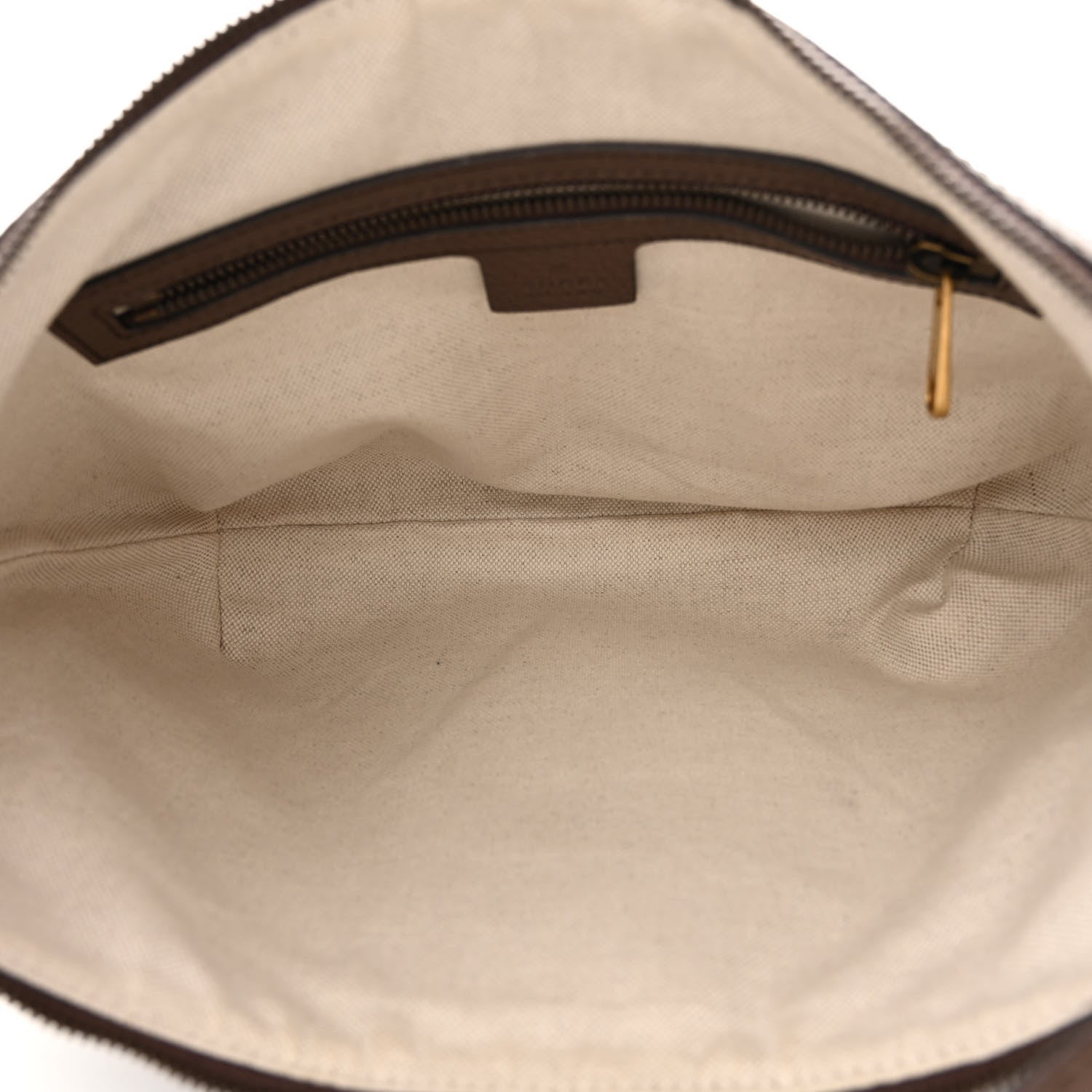 Gucci GG Supreme Monogram Textured Dollar Calfskin Web Small Ophidia Half Moon Hobo Beige Ebony New Acero 5 of 13