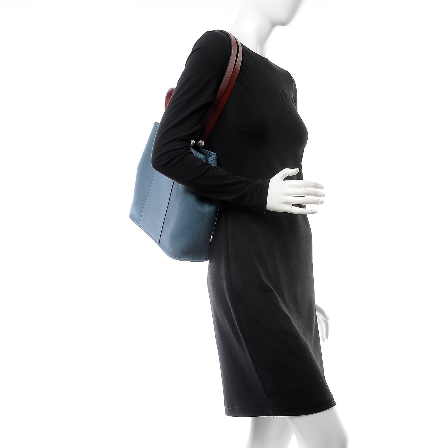 Hermes Toile Cabag 32 PM Bleu Tempete 3 of 8