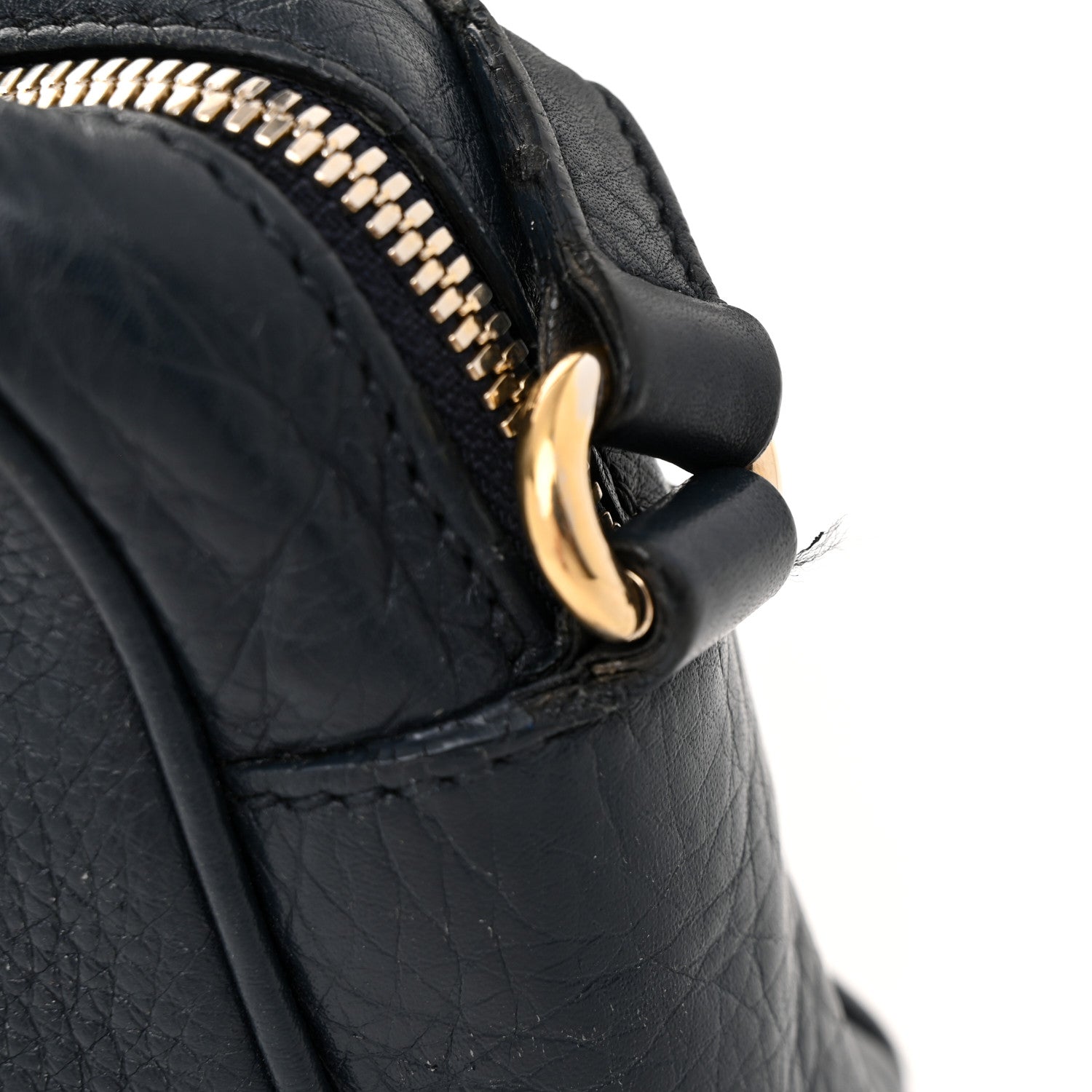 Gucci Pebbled Calfskin Small Soho Disco Bag Blue 12 of 16