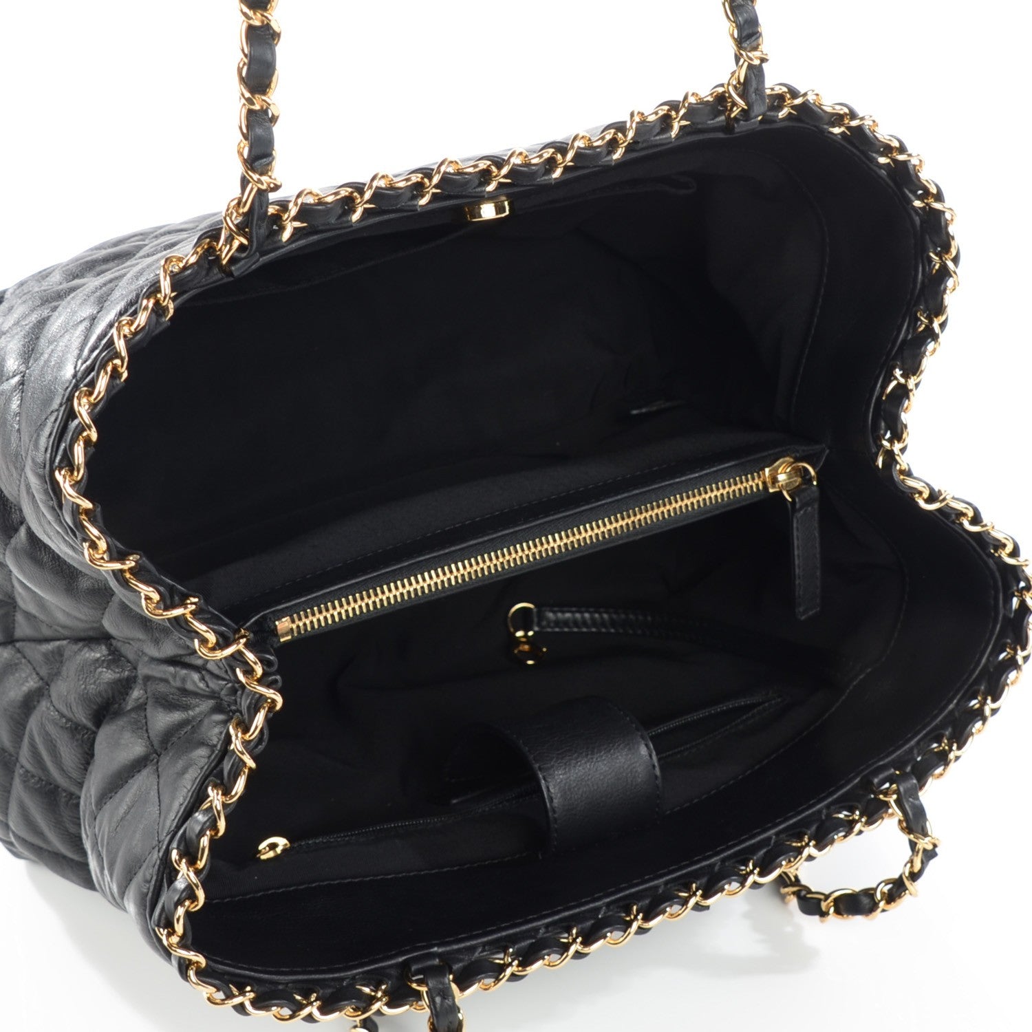 Chanel Calfskin Small Chain Me Tote Black 5 of 7