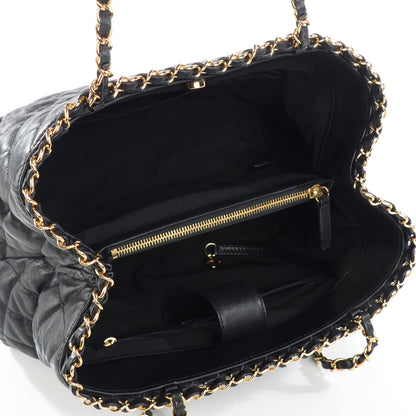 Chanel Calfskin Small Chain Me Tote Black 5 of 7