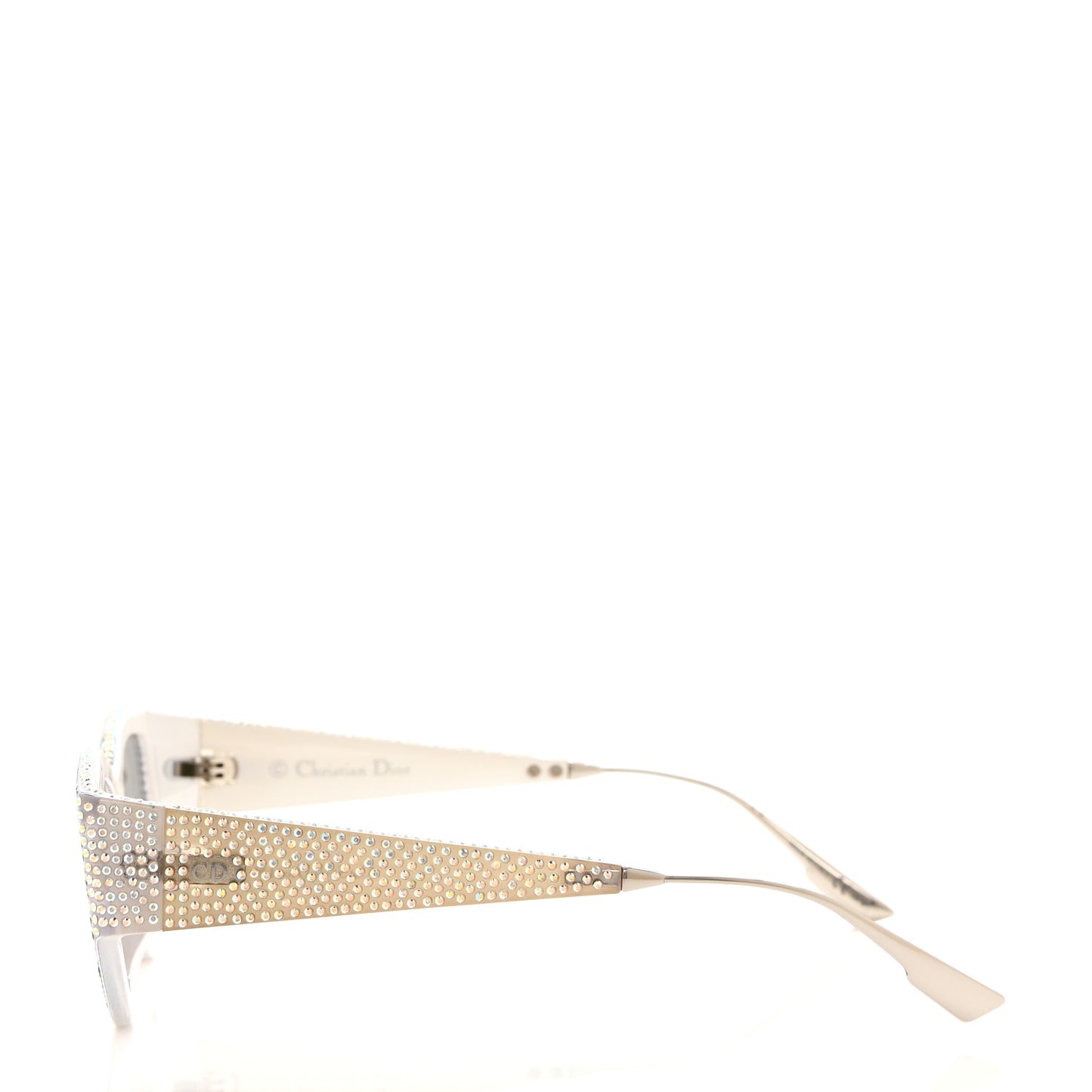 Acetate Crystal CatStyleDior1S Sunglasses Silver