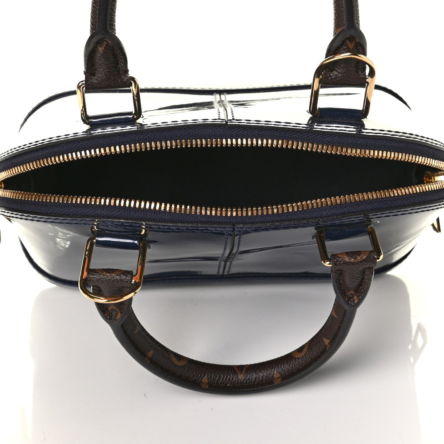 Louis Vuitton Patent Monogram Alma BB Marine 4 of 7