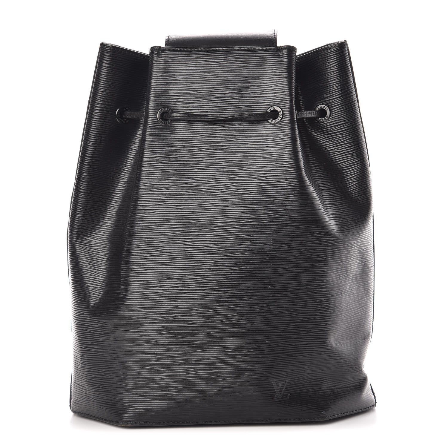Louis Vuitton Epi Sac a Dos Drawstring Bag Black 1 of 11