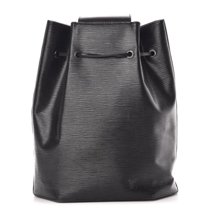 Louis Vuitton Epi Sac a Dos Drawstring Bag Black 1 of 11