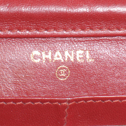 Chanel Patent Quilted Wallet On Chain WOC Red 6 of 8