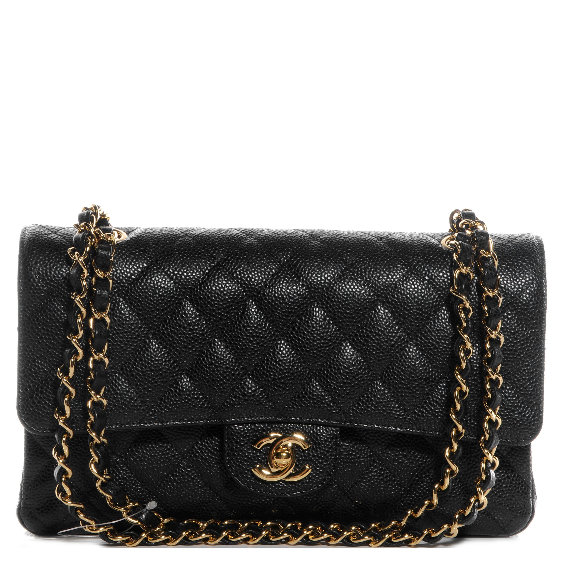 Chanel Caviar Quilted Medium Double Flap Black 1 of 9