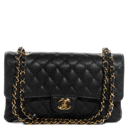 Chanel Caviar Quilted Medium Double Flap Black 1 of 9