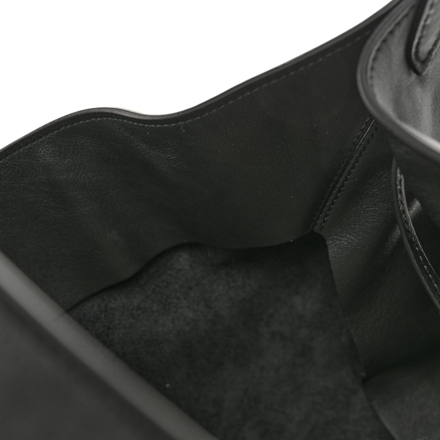 Calfskin Medium Lotus Tote Black