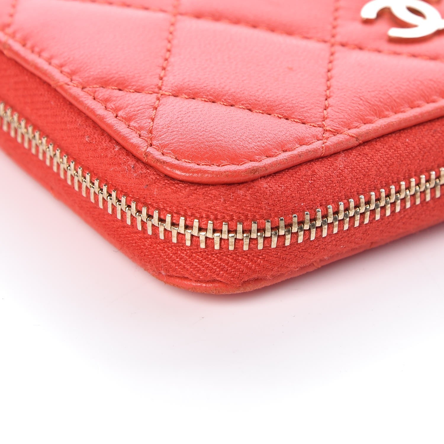 Chanel Lambskin Quilted Key Holder Case Red 10 of 18