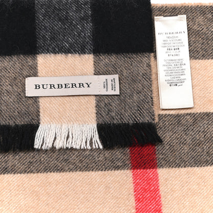 Burberry Cashmere Giant Exploded Check Scarf Camel 4 of 4