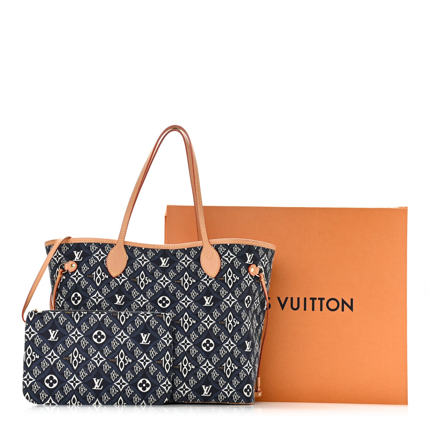 Jacquard Since 1854 Neverfull MM Blue
