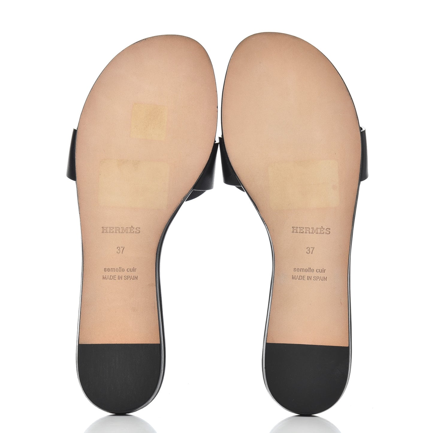 Calfskin Lisboa Sandals 37 Black