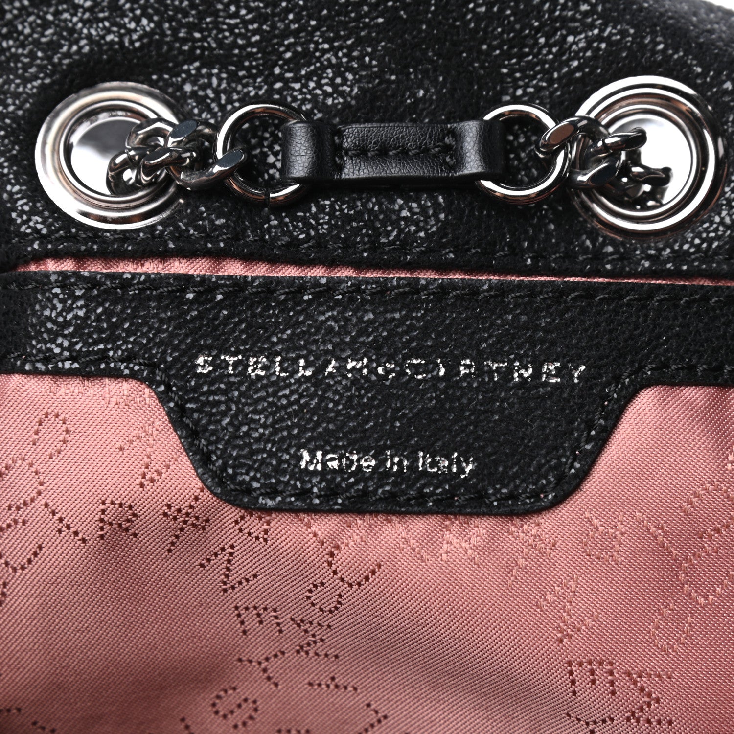 Stella McCartney Shaggy Deer Mini Rucksack Backpack Black 6 of 8