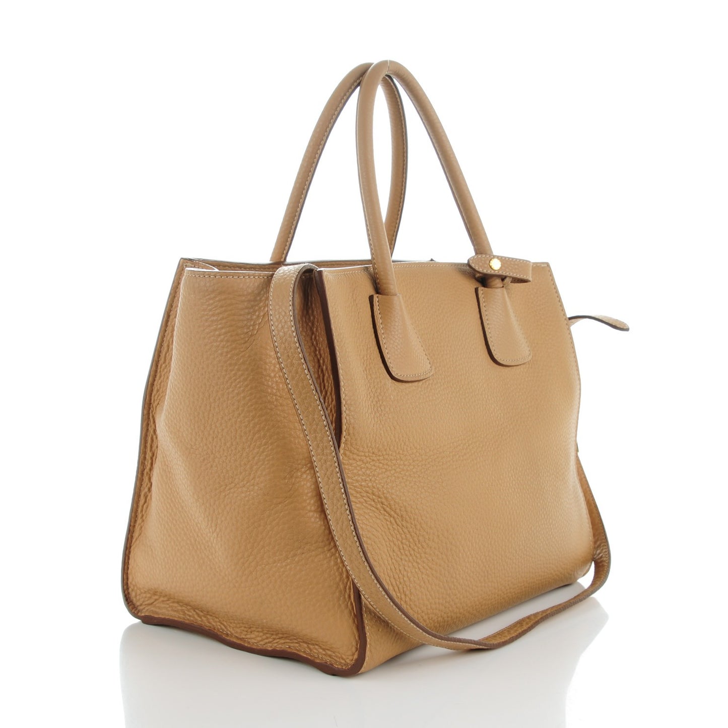 Vitello Daino Shopping Tote Sughero