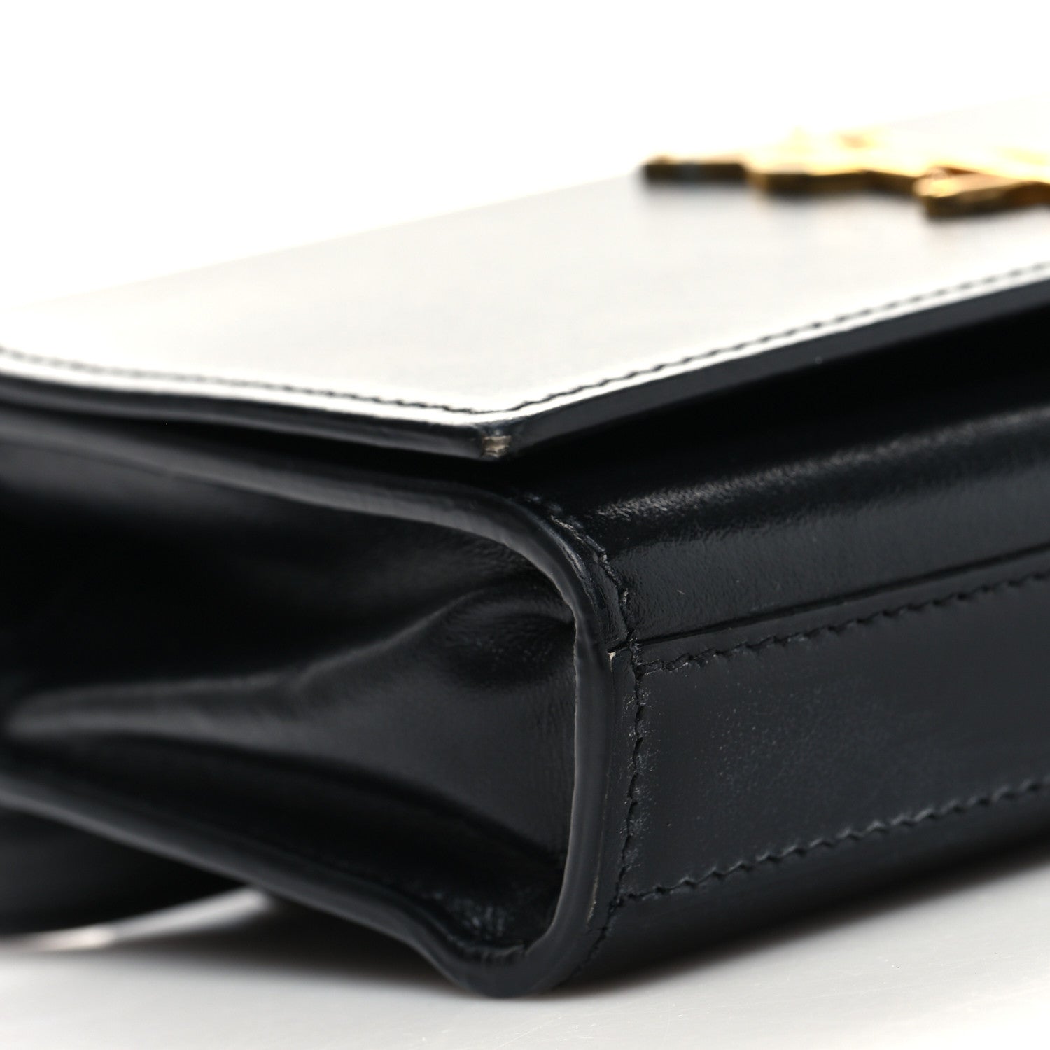 Saint Laurent Smooth Calfskin Monogram Kate Belt Bag Black 8 of 12