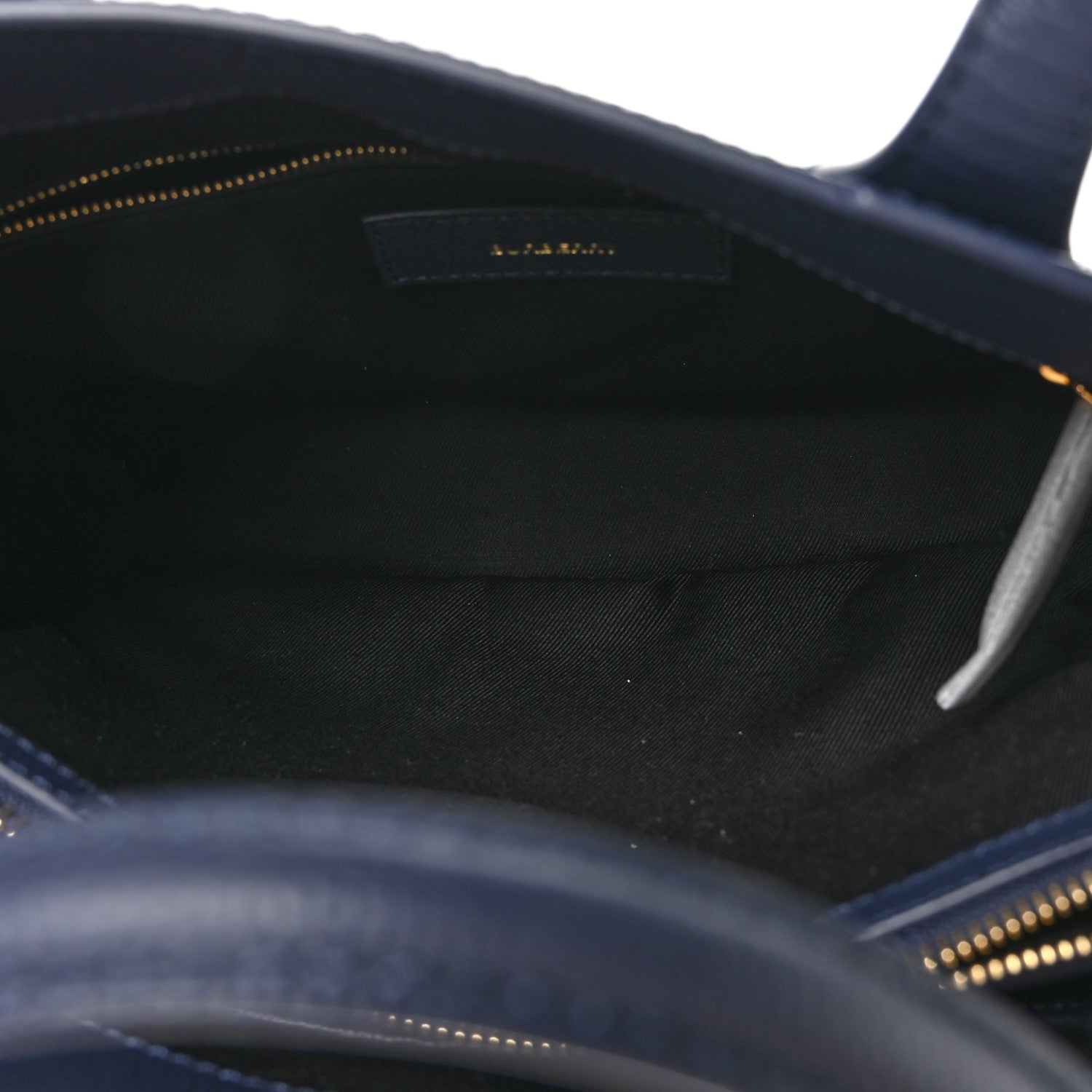 Burberry Derby Calfskin Vintage Check Medium Banner Tote Regency Blue 6 of 11