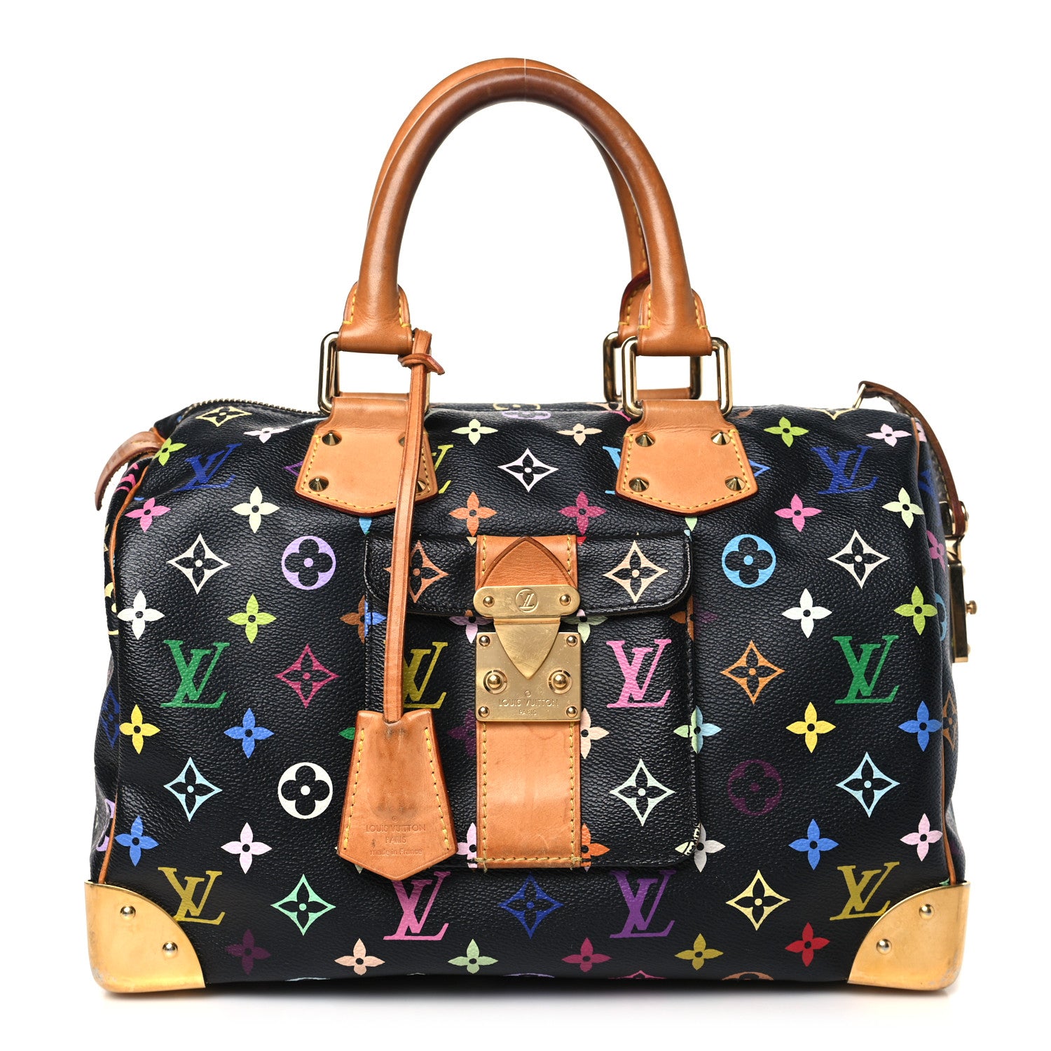 Louis Vuitton Monogram Multicolor Speedy 30 Black 1 of 11