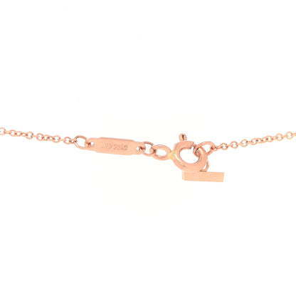 Tiffany 18K Rose Gold T Open Horizontal Bar Pendant Necklace 4 of 6